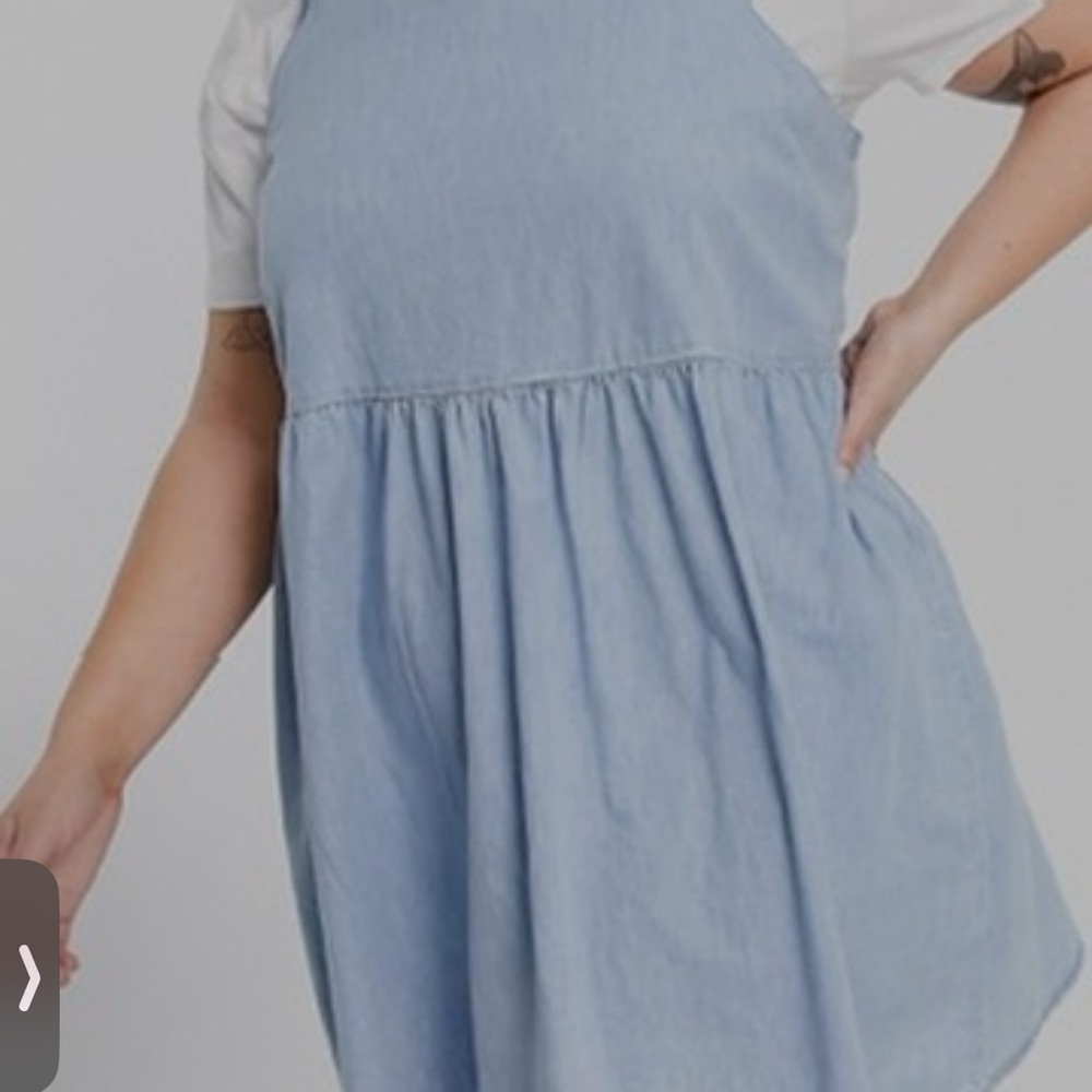 ASOS Curve Light Blue Denim Dress